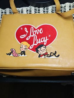 Faux leather I love Lucy shoulder bag