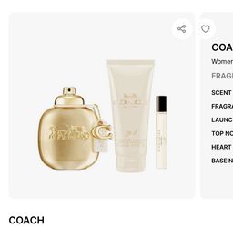 Coach Gold Perfume Set - 4 Piece (NEW)