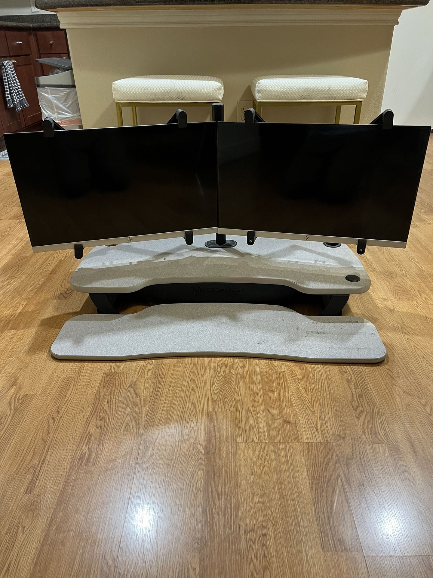 Dual HP 25 Inch Monitors With Stand Included