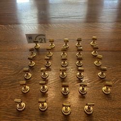 Gold tone name card holders 29 pieces