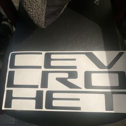 2023, 2024 Chevy Blackout Tailgate Lettering