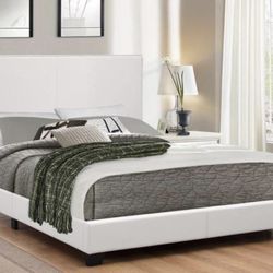 White Platform Bed