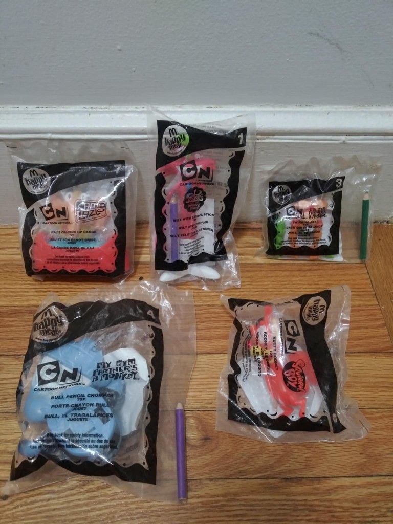 Cartoon Network Sealed Mcdonald Toys From 2007 Five Sealed Toys Altogether. Message me anytime if interested will send more pictures or videos thank y