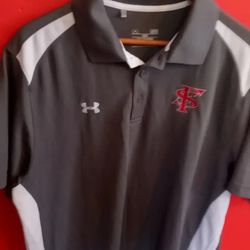 UNDER ARMOR POLO SHIRT with FRIENDS SCHOOL LOGO..... CHECK OUT MY PAGE FOR MORE ITEMS
