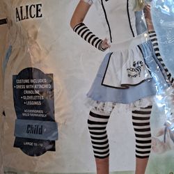 Girls Alice Wonderland Costume