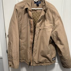 Moose Creek - Men's Large Rugged Durable Khaki Jacket