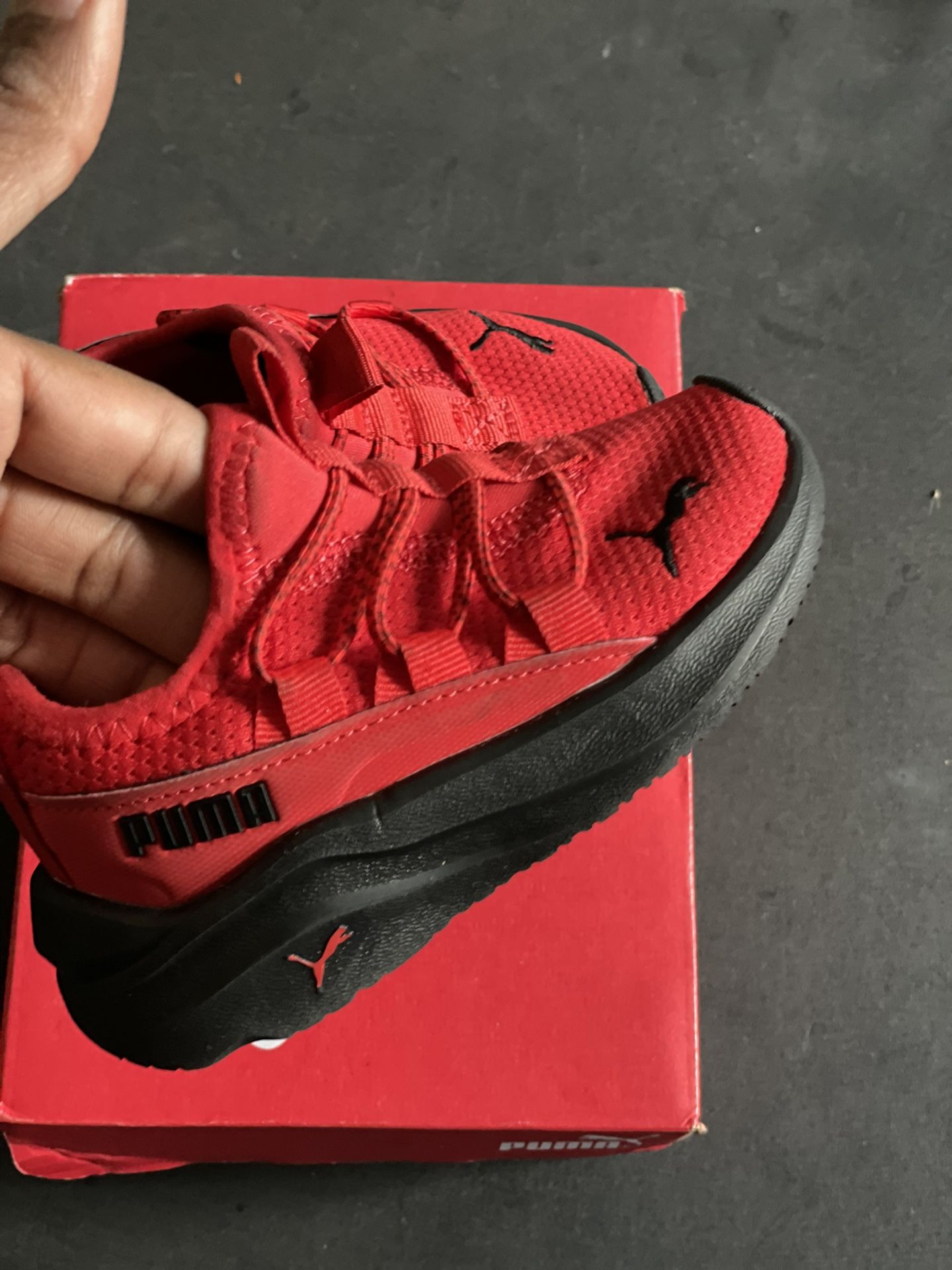 Toddler Red & Black Puma Size 6c $20