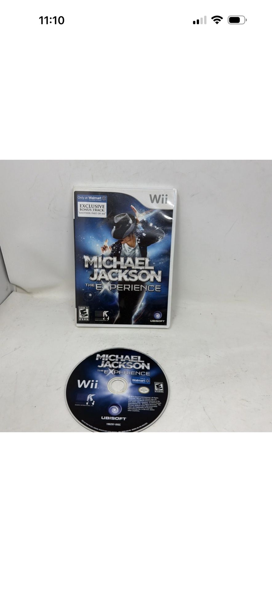 Michael Jackson The Experience Wii Walmart Bonus Track Nintendo Wii No Scratch