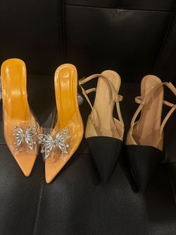 Four pairs of shoes, size 7