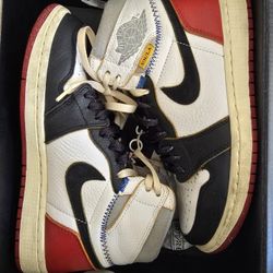 Jordan 1 Union Black Toe Size 7.5