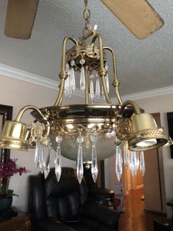 Beautiful brass chandelier