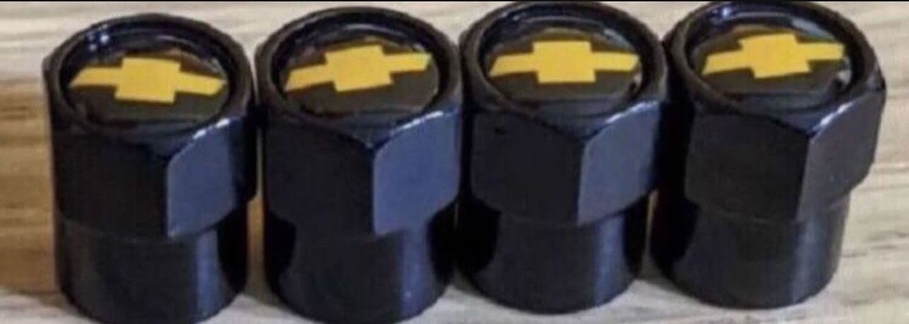 Chevy Tire Valve Cap Set of 4