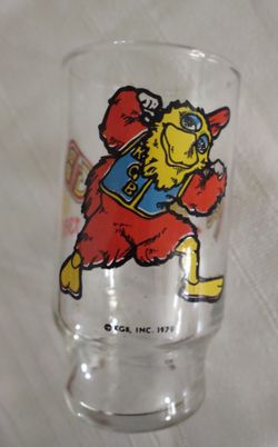 Vintage Promo 1979 KGB CHICKEN Souvenir glass