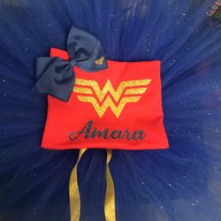 Wonder Woman Bday Tutu Outfit 