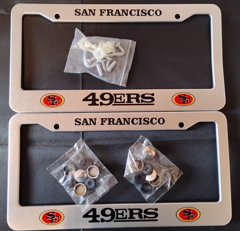 San Francisco 49ers license Plates lot of 2 NEW