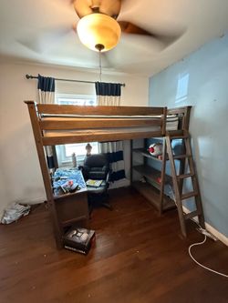 Loft Bed/ Desk/ Shelf