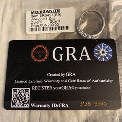 Moissanite Ring Size 9 Diamonds Pass Test.! 