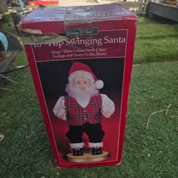 vintage 18-inch animated Hip Swinging Santa