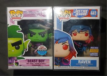 DC "Beast Boy & Raven" Funko Pop Exclusive Set