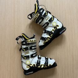 Salomon X Max 120 Ski Boots 26/26.5 White Used