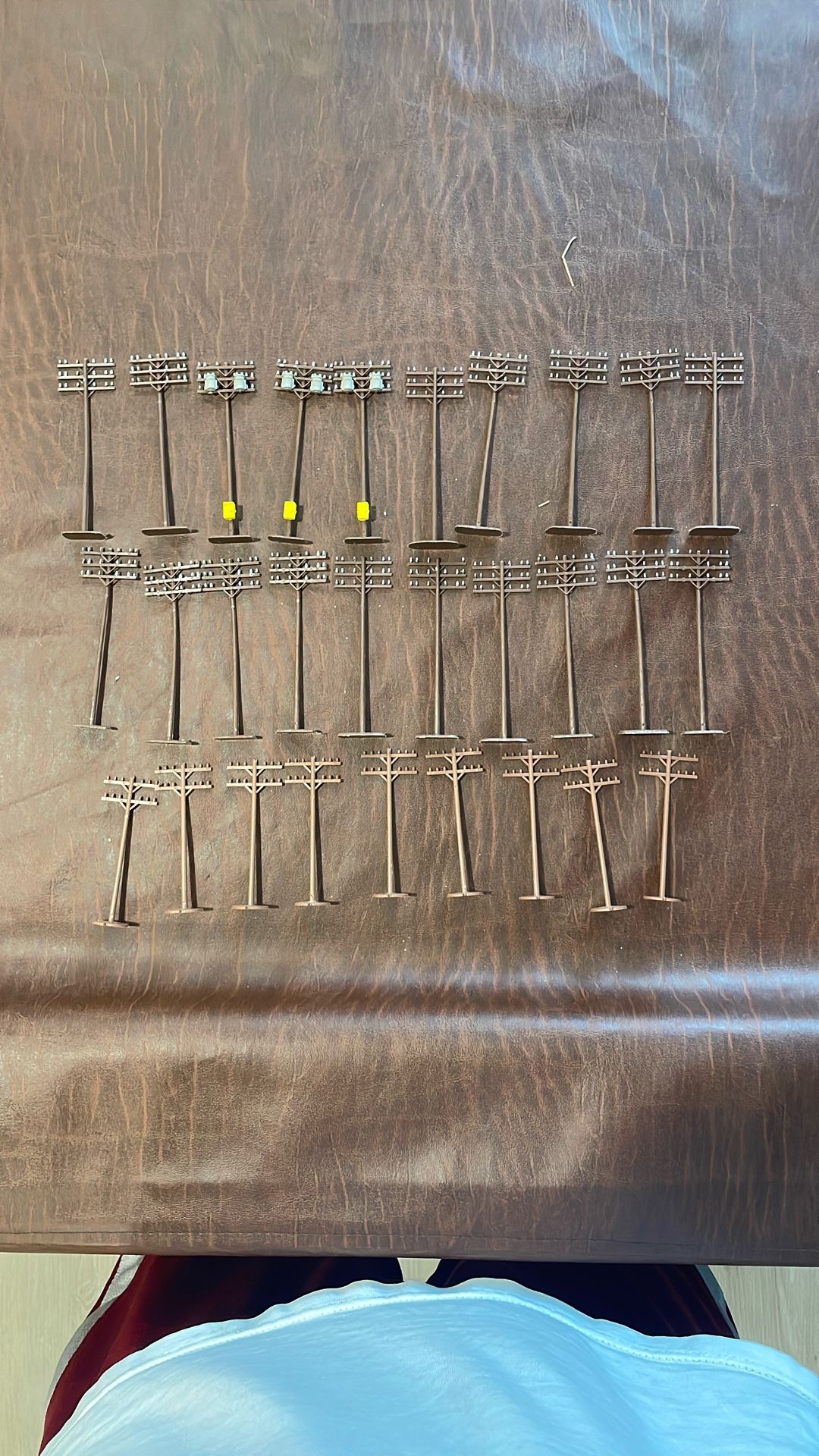 Lot Of Power Line Poles For Hobby Trains