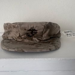 NEW - USMC Desert Camouflage MARPAT Garrison Cover Hat Size M