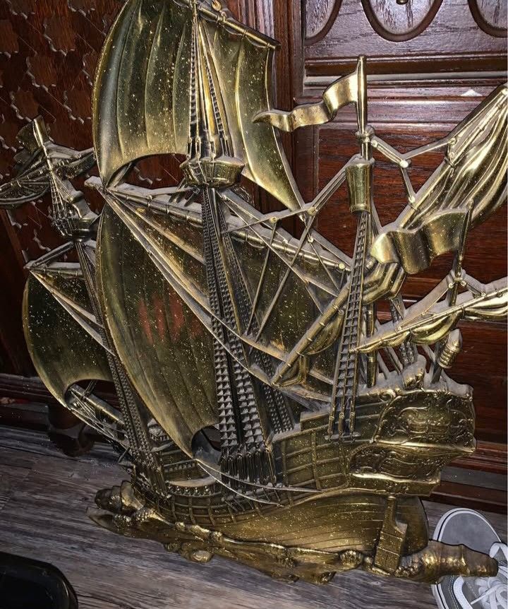 Large Antique Pirate Ship