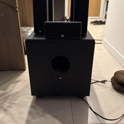 5.1 JBL 150 SI Home Theater Speakers Only (No AV Receiver)