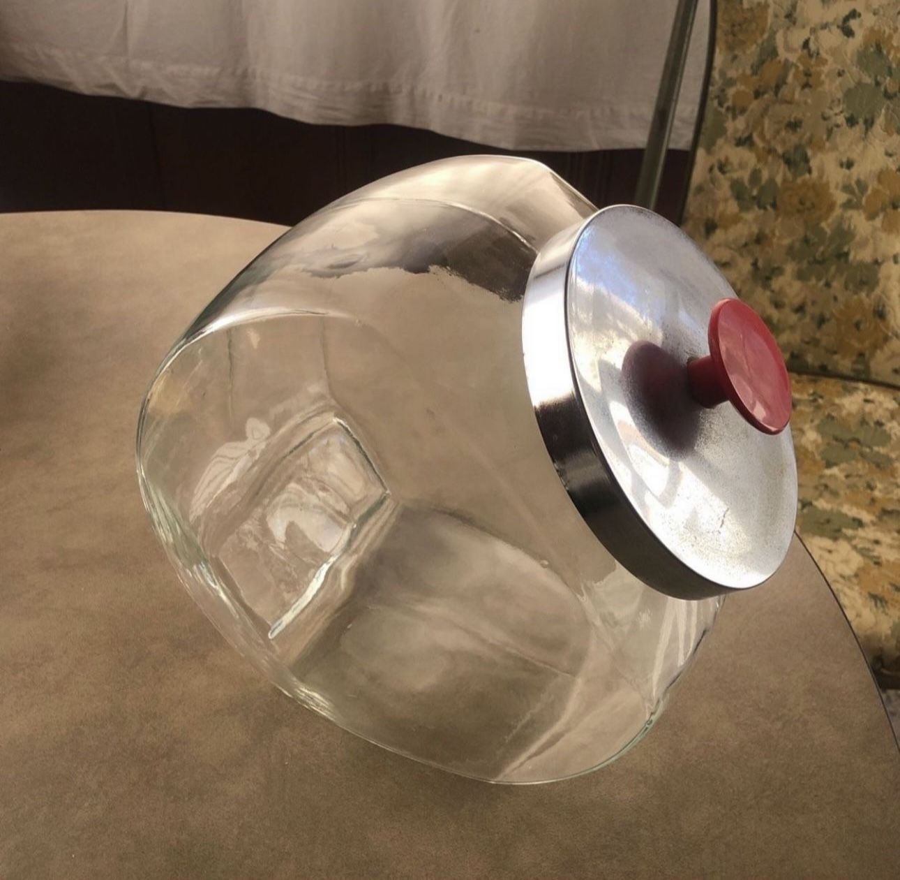 Vintage Glass Candy/ Cookie Jar