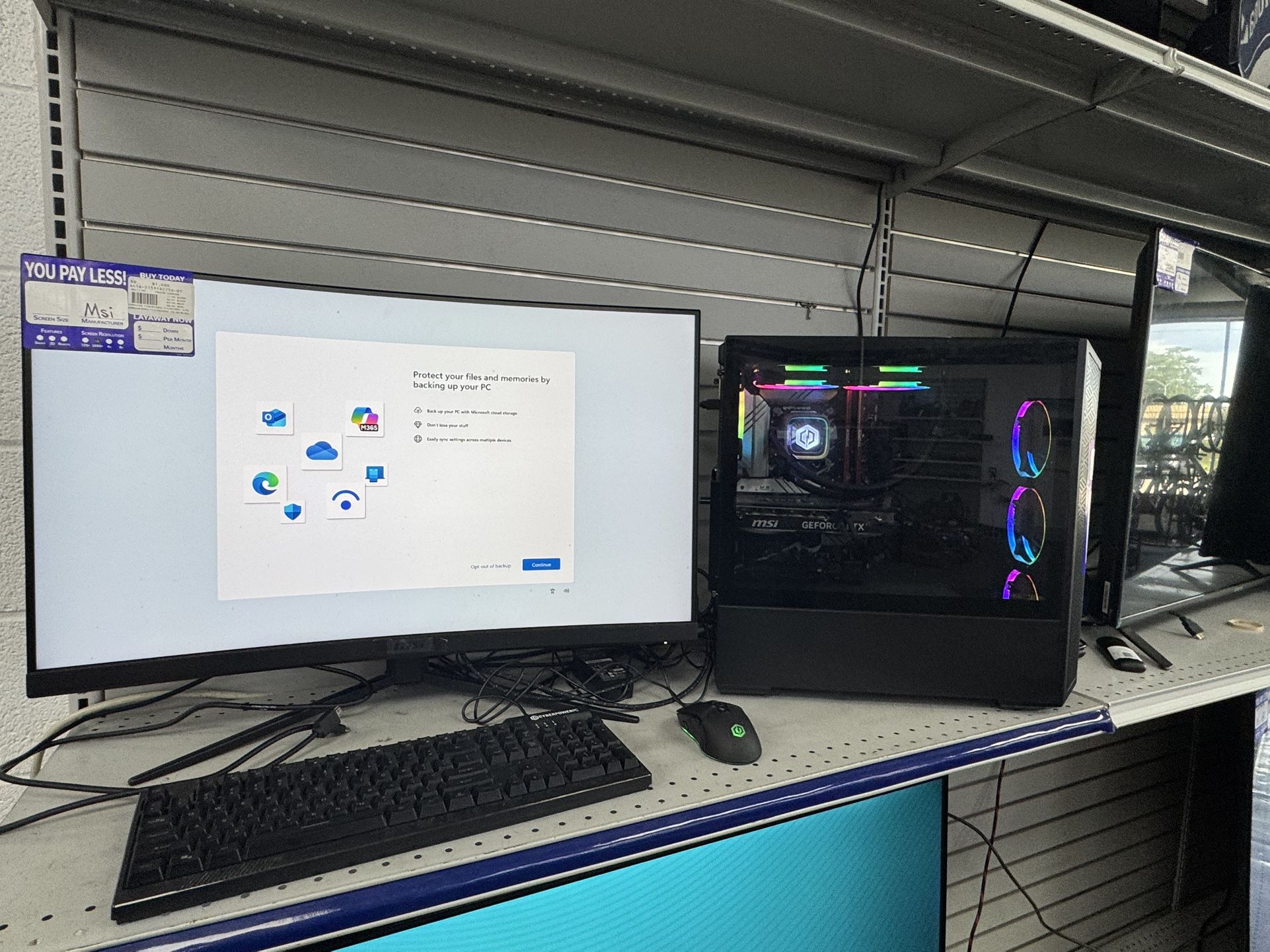 gaming monitor system