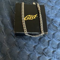White Gold Cuban Link Chain 