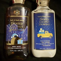 New Bath & Body Works Frosted Coconut Snowball $13/Set