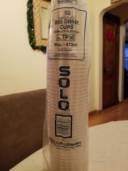 Solo Plastic Cups.