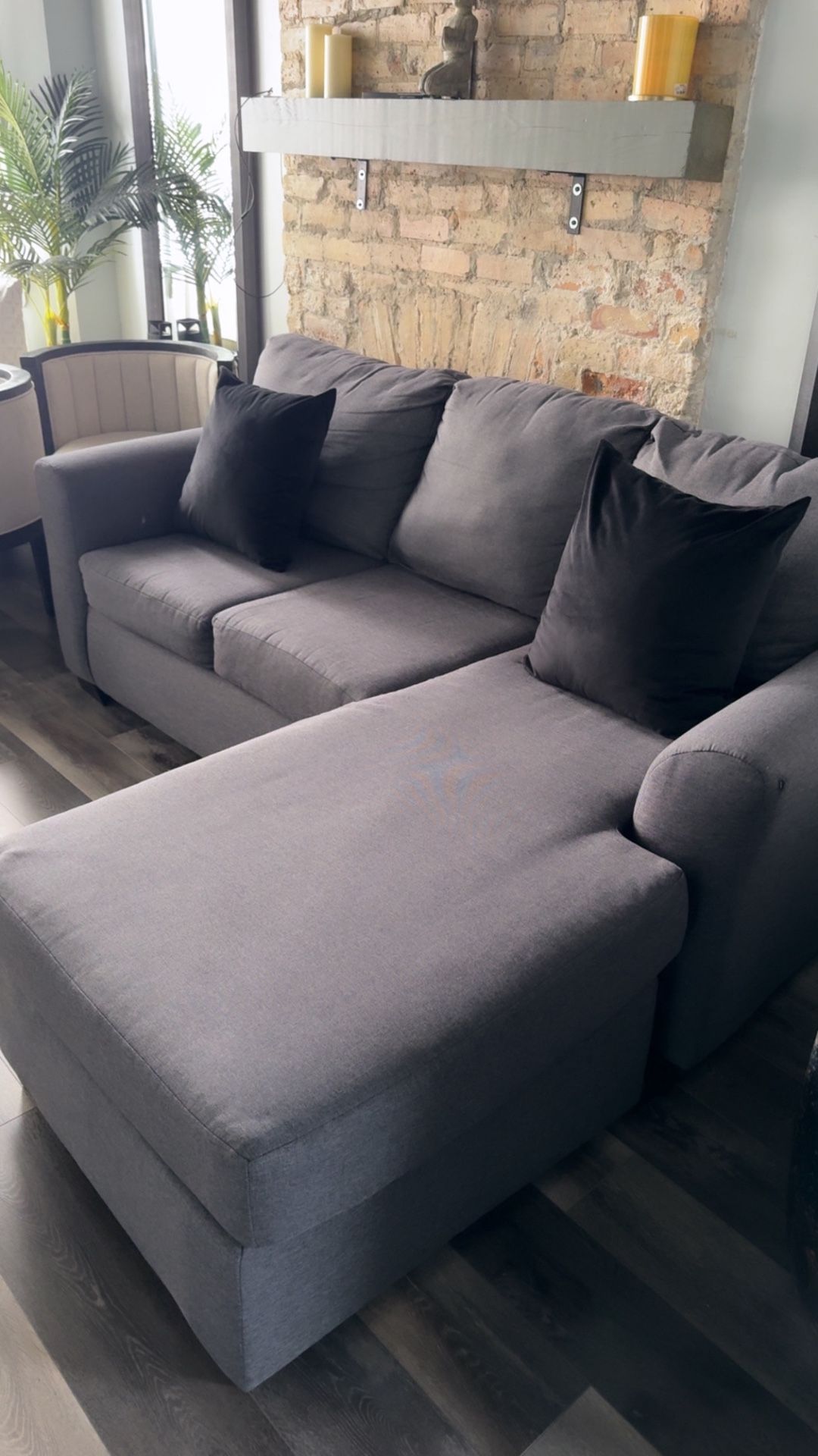 Gray sofa for sale