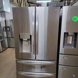 LG 36in 4-door Fridge Stainless Steel Working Perfectly 4-months Warranty 