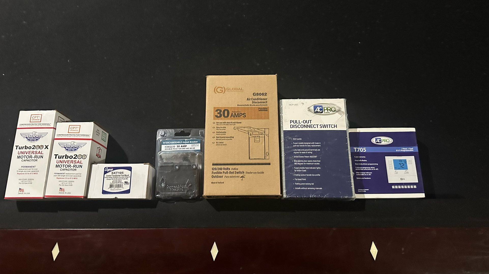 HVAC Capacitor Thermostat Transformer