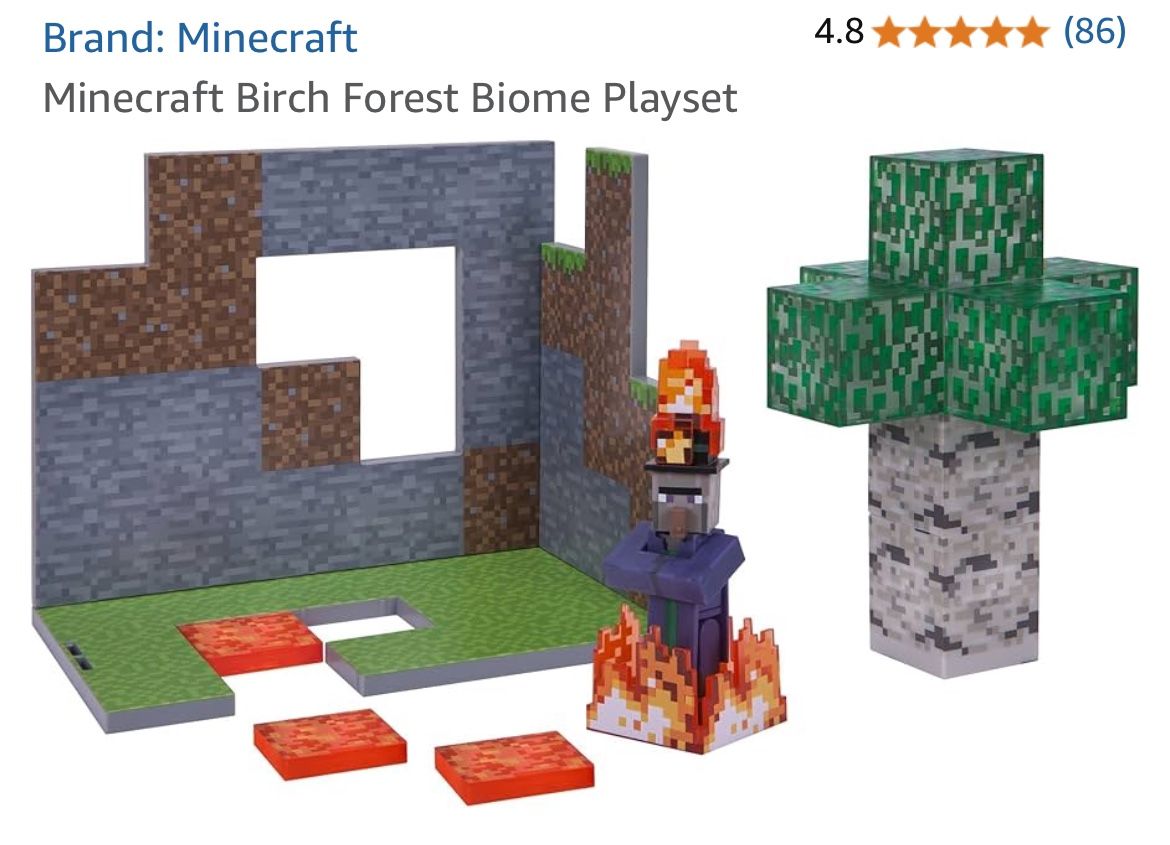 Minecraft exclusive With On Fire Toy Set