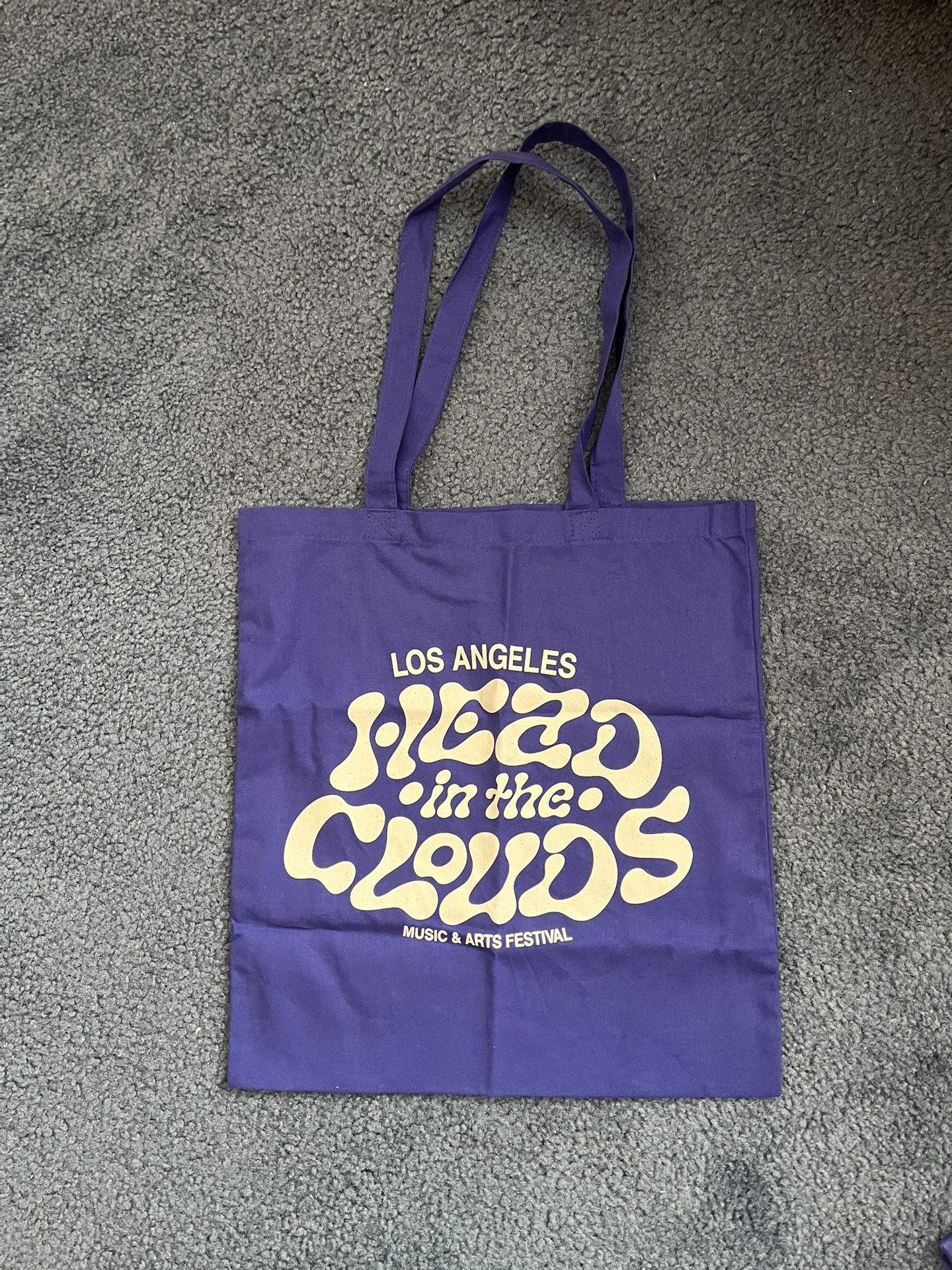 Head In The Clouds VIP Music & Arts Festival Blue Tote Bag Canvas HITC LA 2025