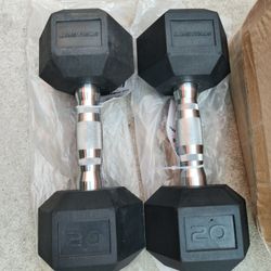 NEW DUMBELLS RUBBER 