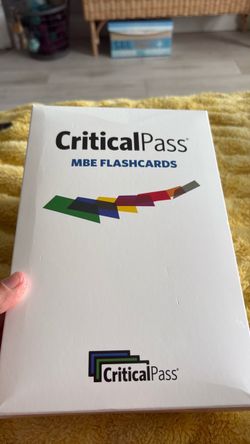 Critical Pass MBE Flashcards