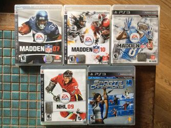 Five lot of PS3 games