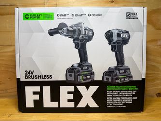 FLEX 24V BRUSHLESS 2-Tool Combo Kit – Brand New
