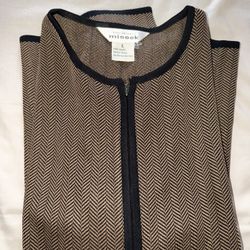 Brown And Black Cardigan 