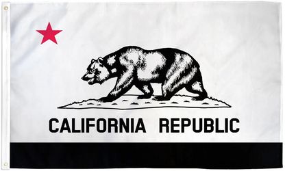 California Black and White Flag 3x5 Feet