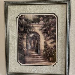 Two Home Interior Floral Frames
