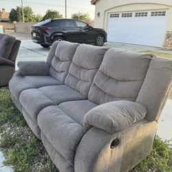 3 Pieces Sofa And Recliner  FREE