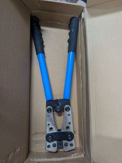 Heavy Duty Cable Lug Crimper + Copper Lugs & Heat Shrink Kit