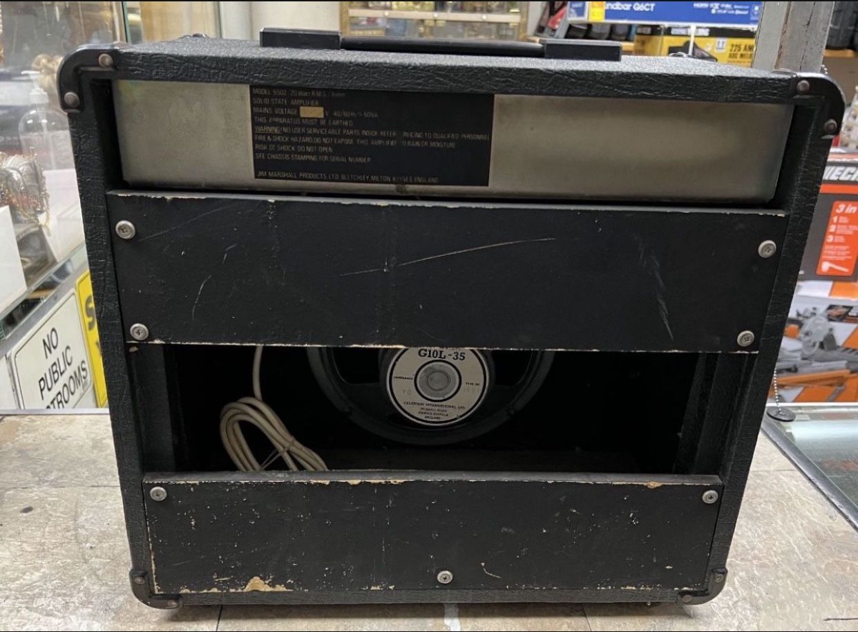 Marshall Bass 20 Model 5502 Vintage 1980's Bass Amp for Sale in