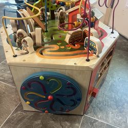 Wooden Activity Cube