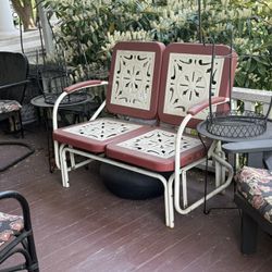 Vintage Patio Loveseat Glider